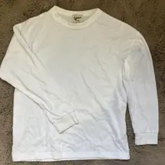 Refurbish ホワイト ロングスリーブ Tシャツ 140