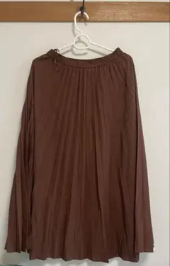【極美品】UNIQLO ユニクロ アコーディオン プリーツスカート ブラウン S