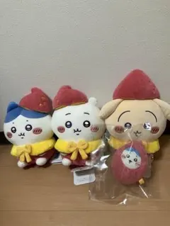 ちいかわ もぐもぐ本舗 おいもなぬいぐるみ3点セット&マスコット ハチワレ