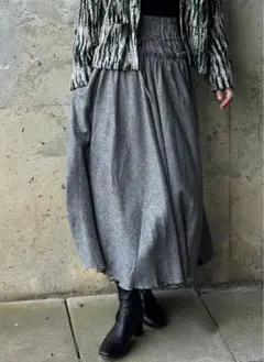 CANDAY キャンディ オンヒップ フレア Aライン ギャザー スカート