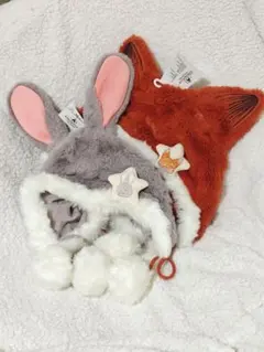 O 上海ディズニー限定　ズートピア　ジュディ＆ニックペアファンキャップ2点セット