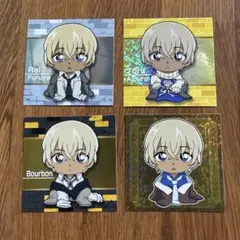 名探偵コナン　降谷零　安室透　バーボン　ステッカー　シール　ちぢませ隊