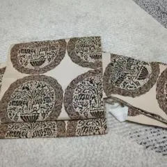 名古屋帯 作り帯　レトロ作り帯　帯リメイク　ハンドメイド素材