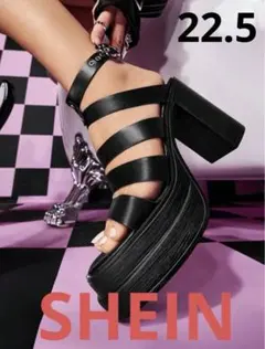 SHEIN SugerpunkY2kプラットフォームサンダル