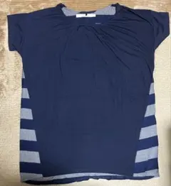 FRAMES Ray Cassin チュニック カジュアル Tシャツ　M 紺のサムネイル