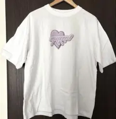 MILKFED. ミルクフェド　ハートロゴ 半袖Tシャツ ホワイト