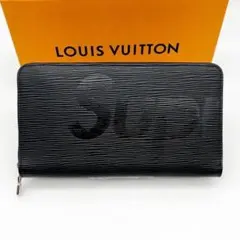 2026年最新】supreme コラボ 長財布 エピレザー ノワール louis
