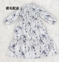 【8月30日処分】 新品 タグ付き alotta 長袖 ボウタイ付き ワンピース
