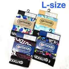 OUTDOOR ボクサーパンツ Lサイズ 4枚セット 花柄 ハート ストライプ等
