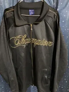 Champion チャンピオン ジャージ 黒金大きいサイズ　刺繍