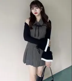 OLIVE des OLIVE ノースリーブシャツミニワンピース