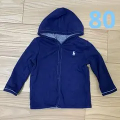 匿名配送　ポロラルフローレンリバーシブルパーカー80