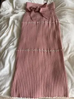 マーキュリーデュオリブ編みタイトスカート