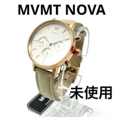 未使用MVMT ベージュ レザー　 高級腕時計 クロノグラフ　エムブイエムティーのサムネイル