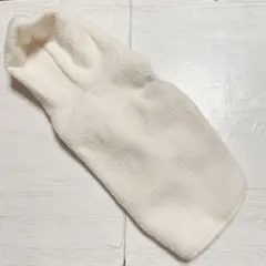 犬服 もこもこパーカー フード付き 暖かい 防寒対策 M ホワイト