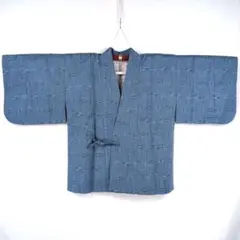【美品】水屋着 上っ張り 身丈73 裄63 羽織 作務衣 和装 ウール 紬