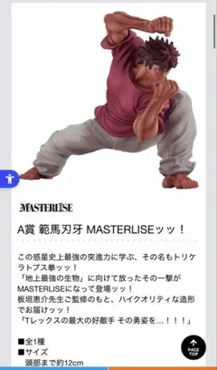 一番くじ　刃牙　A賞　範馬刃牙