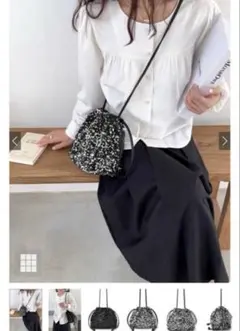【新品未使用】GRL スパンコールバッグ [sa025]のサムネイル