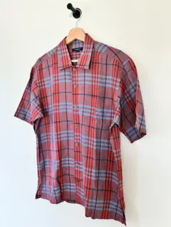 BURBERRY LONDON リネン シャツ ノバチェック 半袖 三陽商会