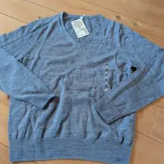 無印良品 Vネックセーター M グレー