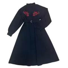 美品 jouetie エンブロイダリー チャイナワンピース ベルト 刺繍 M