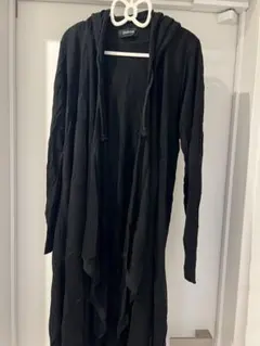 ⭐︎お値下げ⭐︎zucca フード付きロングカーディガン 黒　サイズM