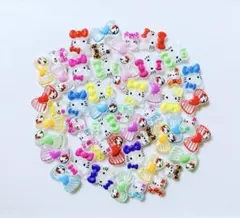 ハローキティ　リボン　ネイルパーツ　デコパーツ