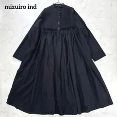 超美品！UNDICI・NOVE Aラインパール調ボタンシャツ ブラック 38 
