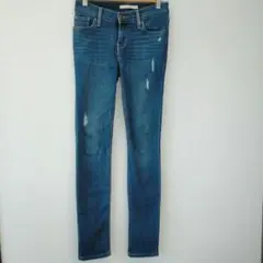 ​Levi's リーバイス 711 SKINNY ダメージ加工 デニム 25
