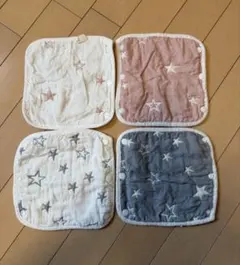 【美品】よだれカバー よだれパッド 2セット 星 ピンク ブルー