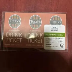 TULLY'S COFFEE ドリンクチケット 6枚セットのサムネイル