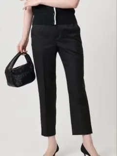 極美品　UNITED ARROWS シャイニー スリム パンツM ブラック