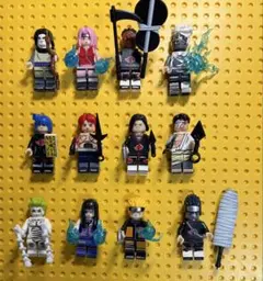 【A】レゴ互換品ミニフィグ12体セット　ナルト