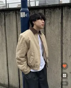 【2月末まで】コーデュロイ配色カラージャンパー　ブラック　ユニセックス