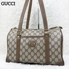 【良品】オールドグッチ GGスプリーム ロゴ金具 ボストンバッグ 肩掛け