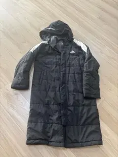 adidas フード付きキルティングベンチコート 140cm