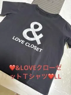 QVC &LOVE アンドラブクローゼット　Tシャツ　　ブラック　LLサイズのサムネイル