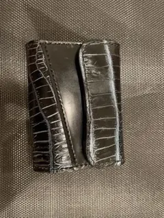 ゆ*た様 三つ折り財布　コードバン✖️クロコダイル