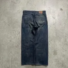 【希少】ステューシー 初期 筆記体ロゴ刺繍 デニム w34 裏原90s ハチノスのサムネイル