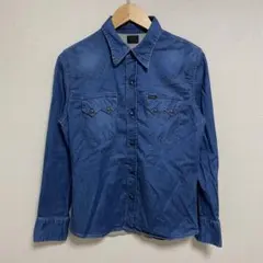 【L262】 Lee デニムウエスタンシャツ サイズM ブルー
