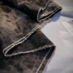 ⭐️ムラ加工！ デニム 生地 black sky布 はぎれ 端切れ デニムリメイク