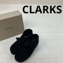 Clarks クラークス ワラビー ブーツ スエード シューズ 黒 UK8