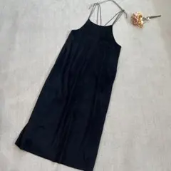 ワンピース ロングワンピース キャミワンピース コーデュロイ ブラック