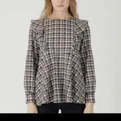 クレストブリッジチェックミニローンドビーブラウス