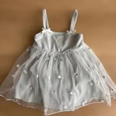 女の子ワンピース水着 ブルーグレー