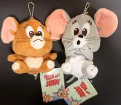 【2点セット】トムとジェリー ぬいぐるみ マスコット