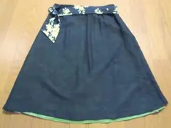 美品　ふりふ　和柄　3枚重ねふんわりスカート　Mのサムネイル