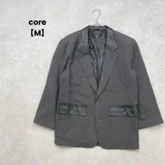 core/テーラードジャケット/M/ダークグレー/ウール羊革/日本製のサムネイル