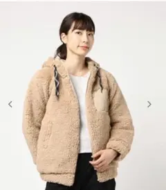 ロキシー ボア モコモコ ジップアップ フード ブルゾンのサムネイル