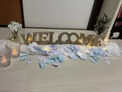 【一式セット】ウェルカムボード ゴールド「WELCOME」